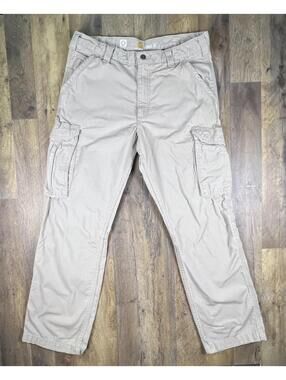 Carhartt Force Tappen Cargo Pant Tan Brown Comfort Relaxed Fit 101148 Men 34x32